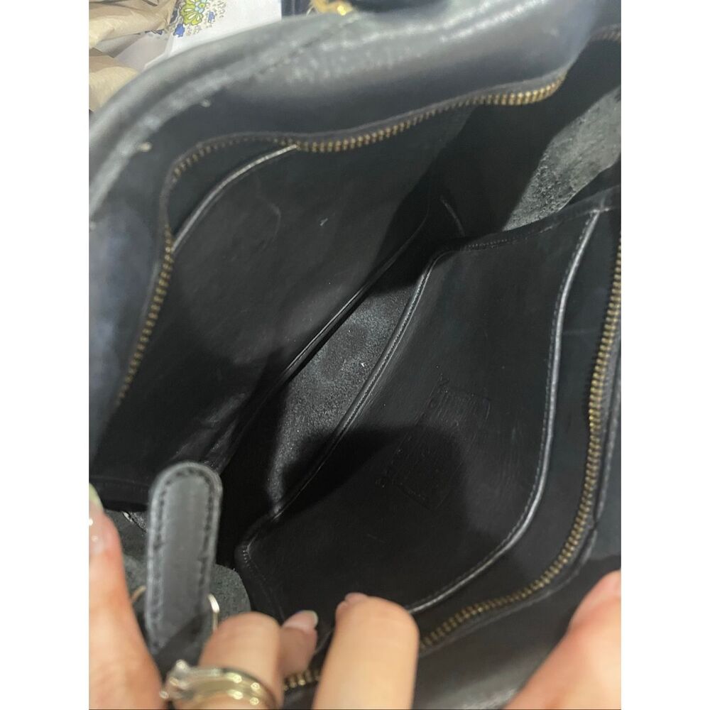 Coach Legacy Small Shopper tote in black leather with brass hardware - Picture 5 of 9